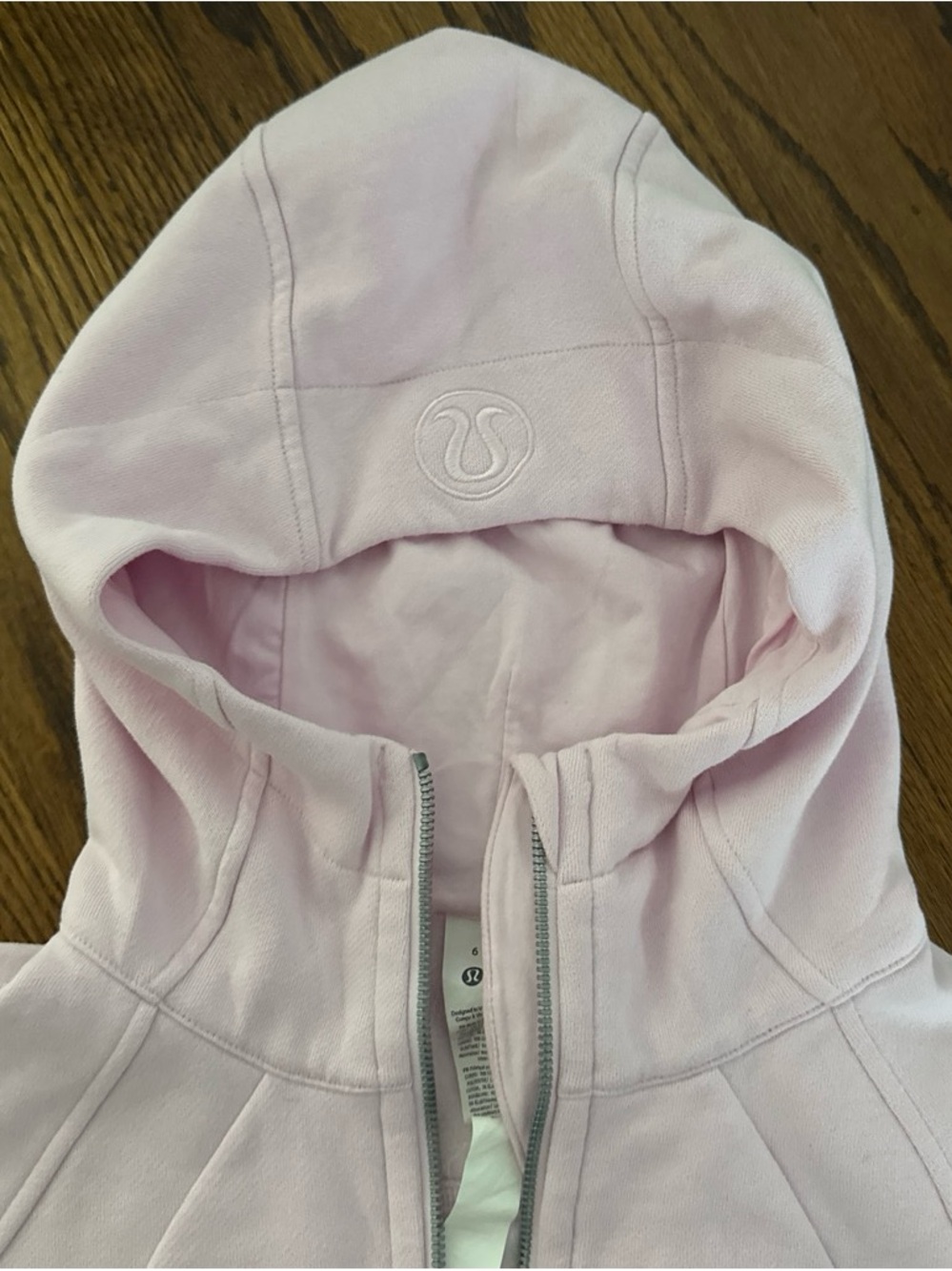 lululemon athletica Light Pink Hooded Zip Jacket - Picture 3 of 4